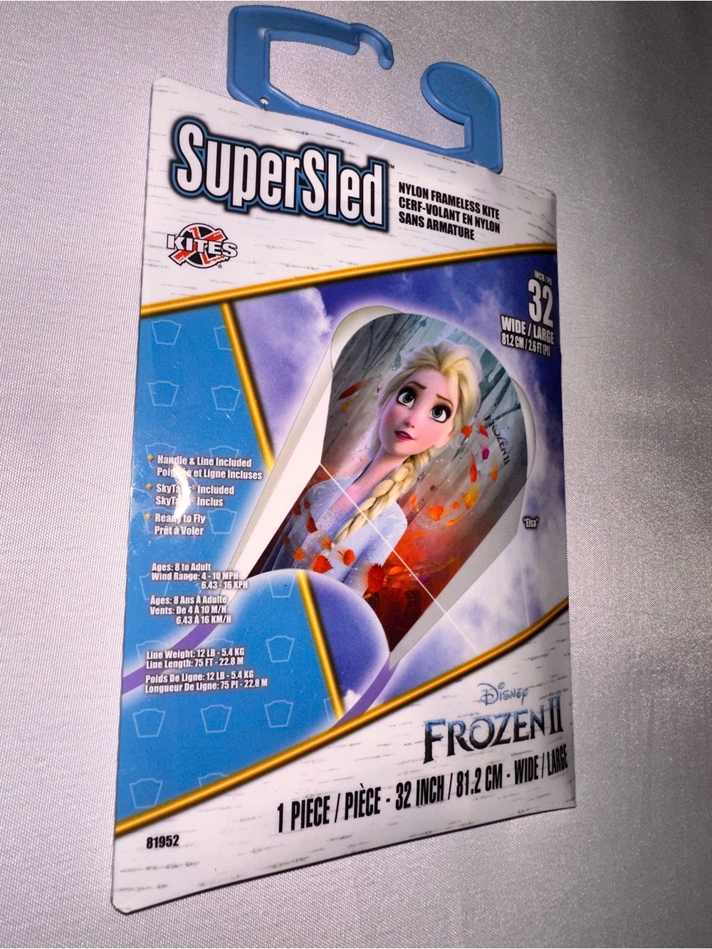 Disney Frozen II Elsa Super Sled Kite - Nylon Frameless 32” Kite